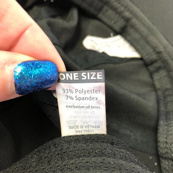 Black Golf Baseball Hat With Mesh Panels One Size Unisex - Picture 10 of 10